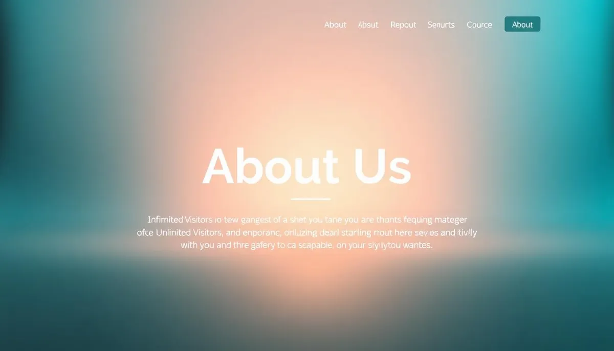 about us web pages