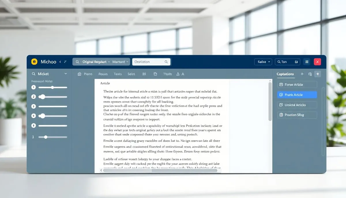 SEO Small Tools article rewriter interface