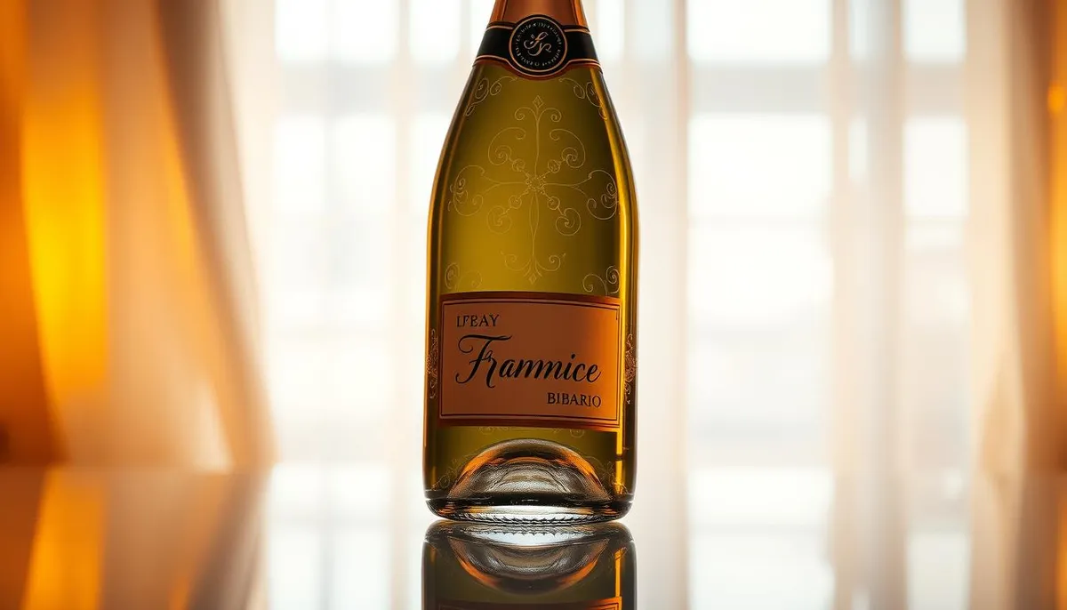 personalised champagne bottle