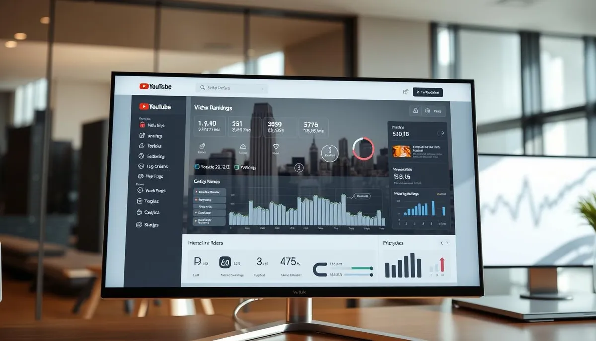 youtube rank tracker interface