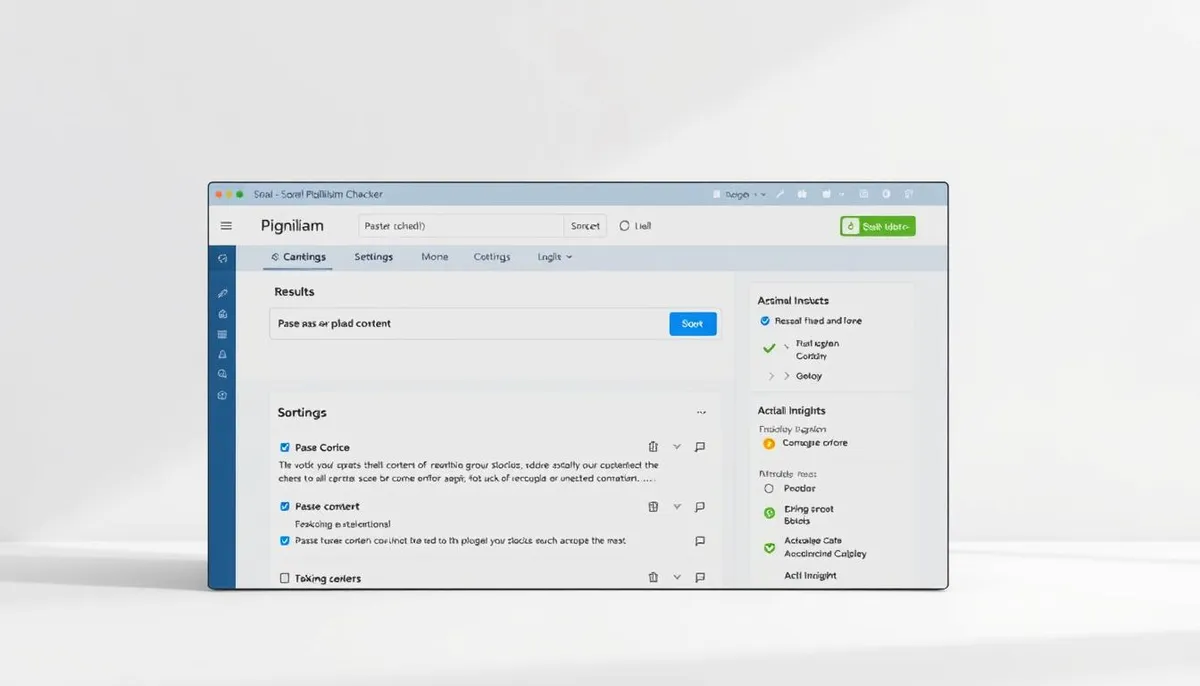 Small SEO Tool plagiarism checker interface
