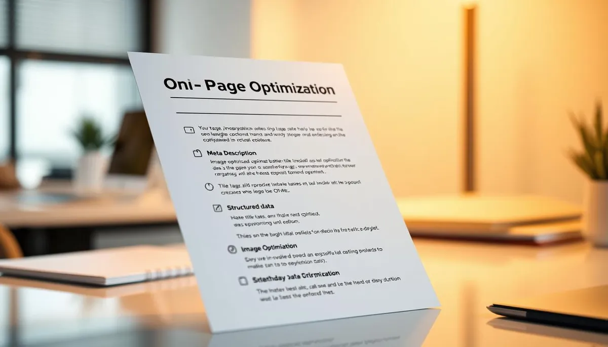 on-page optimization checklist