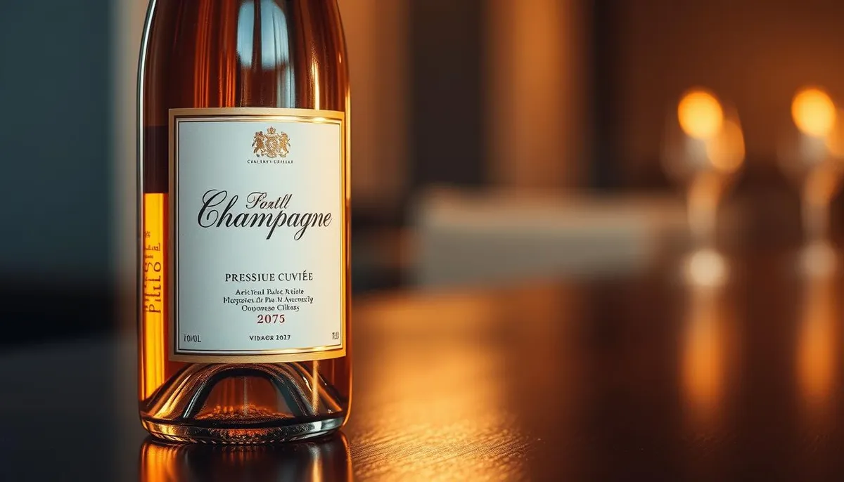 Prestige cuvée champagne