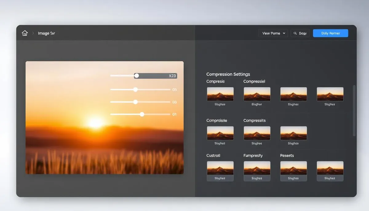 online image compressor interface