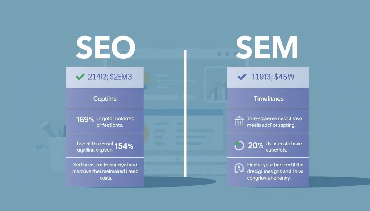 cost comparison SEO vs SEM