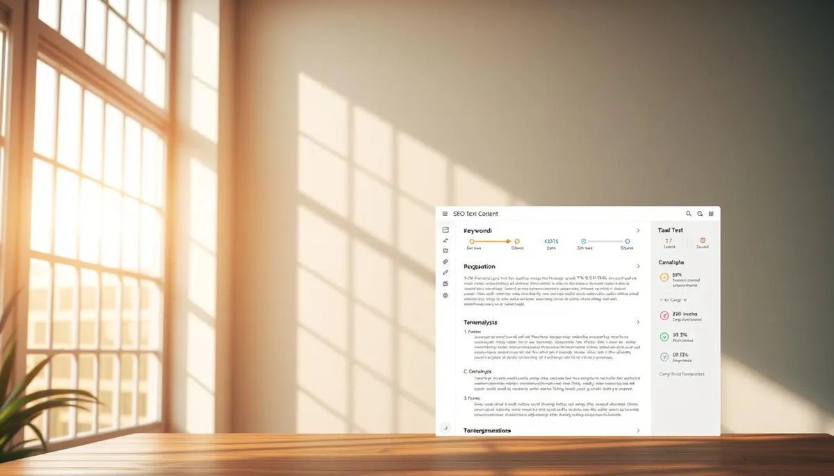 free seo text writing tool interface