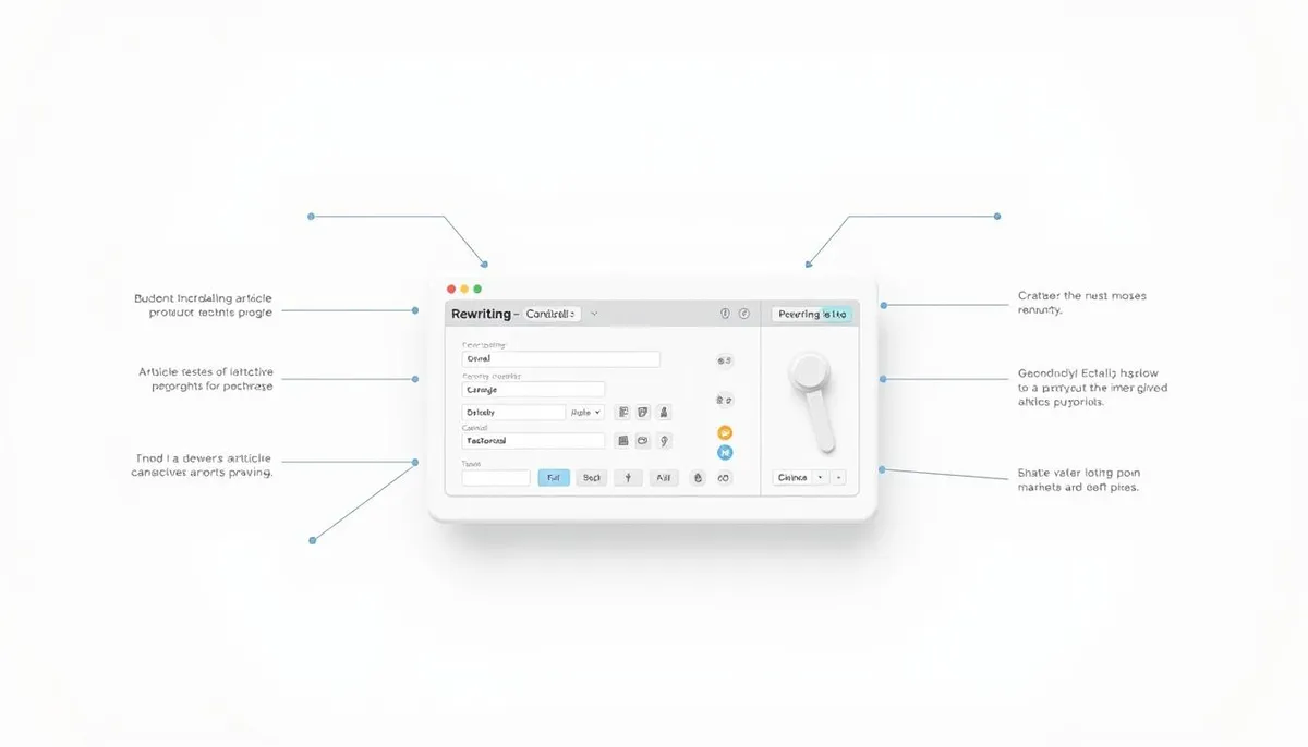 small seo tools article rewriter interface