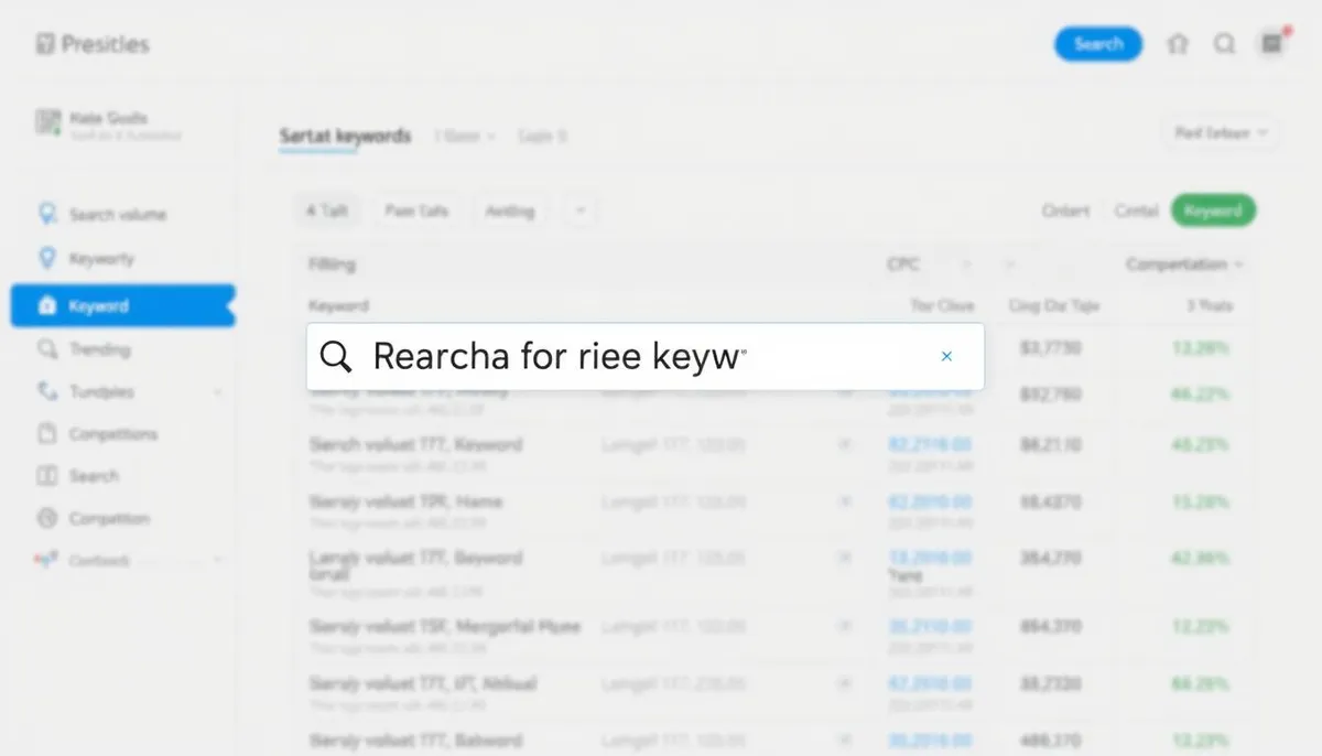 WriterZen keyword research tool interface