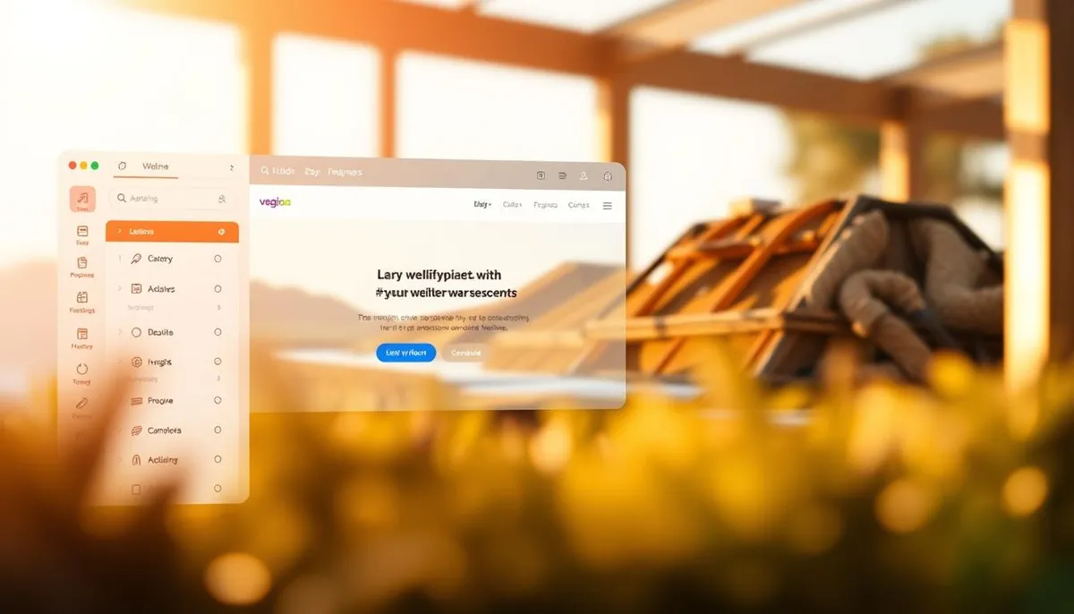 no-code website builder interface