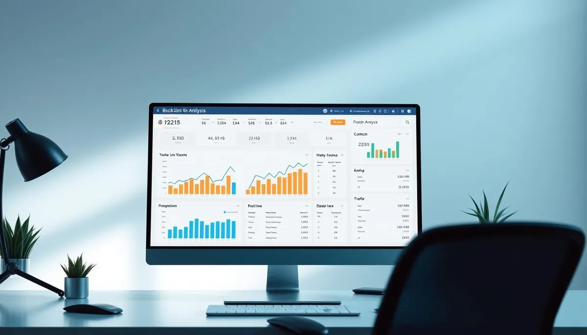 Backlink analysis dashboard