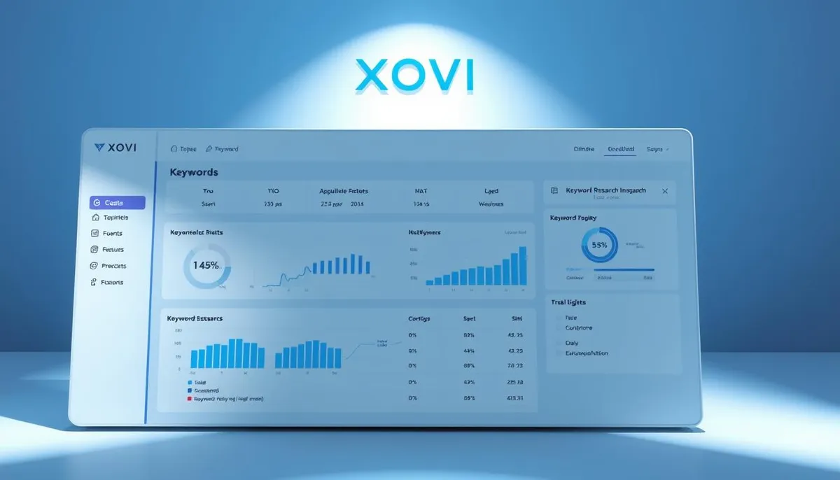 XOVI keyword research dashboard