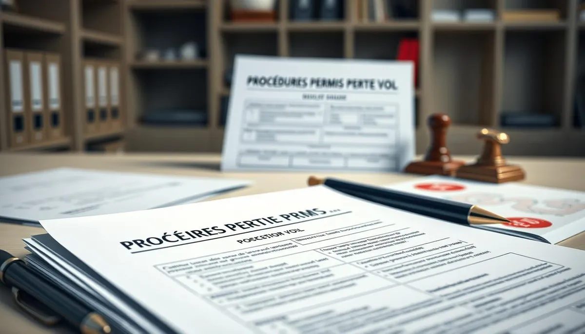 procédures permis perte vol