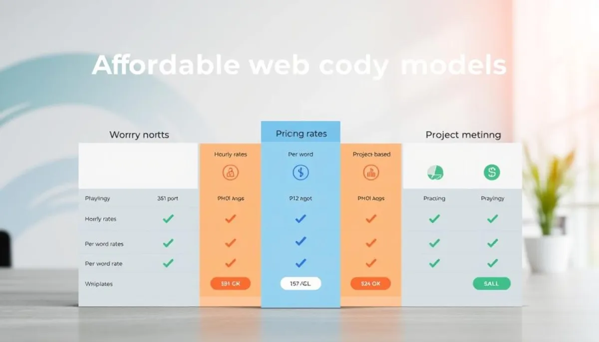 affordable web copy pricing models comparison affordable web copy pricing models comparison