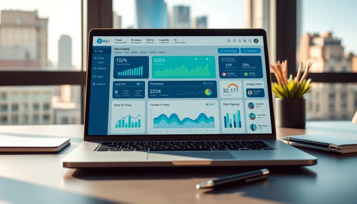AI content generation platform dashboard