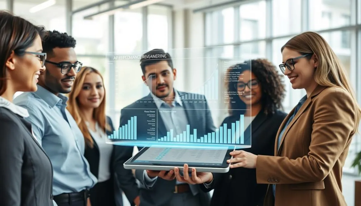 ai performance review generator scaling content with structured data