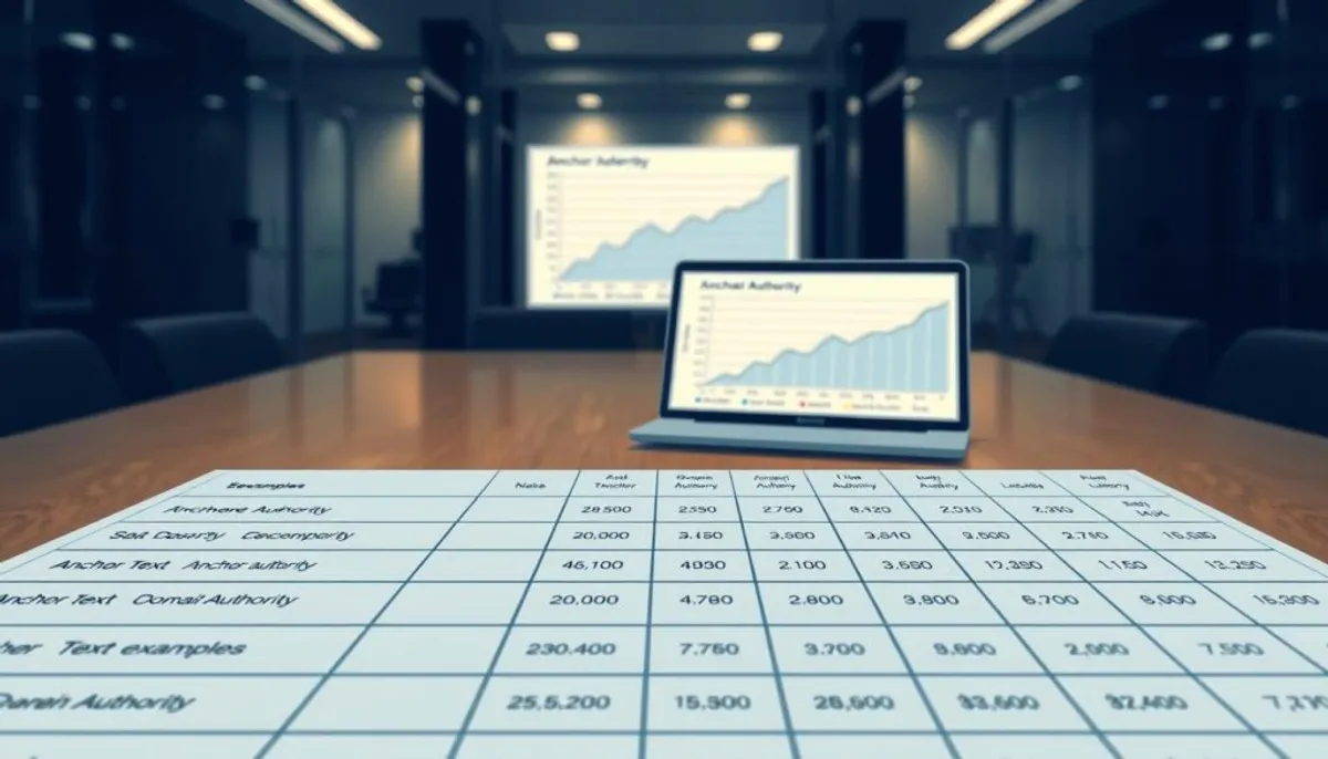 anchor text and domain authority table anchor text and domain authority table