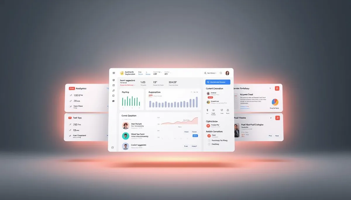 automated seo content creation dashboard