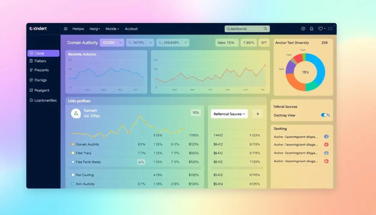 Backlink checker dashboard