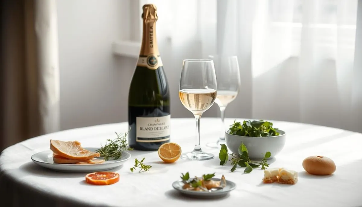 Blanc de Blancs Champagne and food pairing