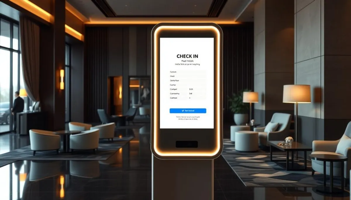 Borne automatique hôtel première classe