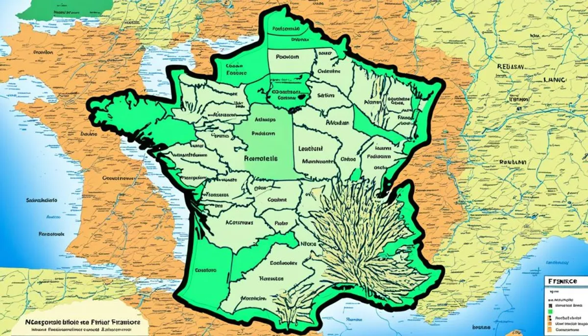 carte détaillée des départements français
