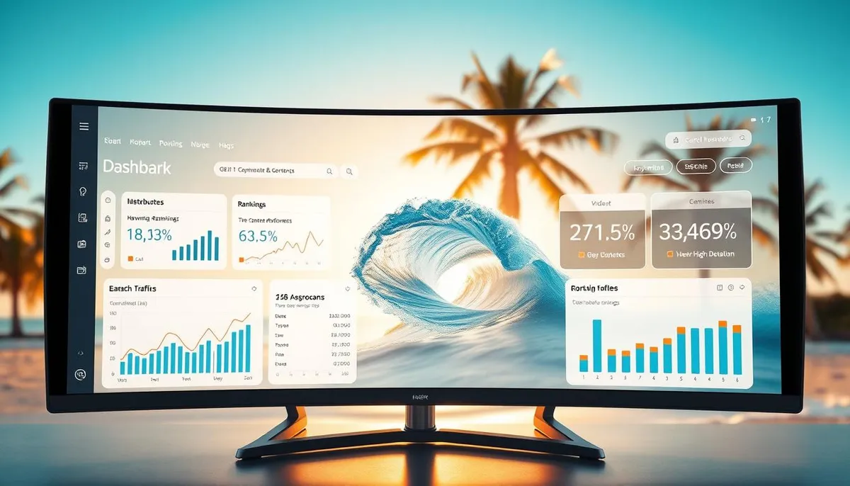 Surfer SEO content optimization dashboard