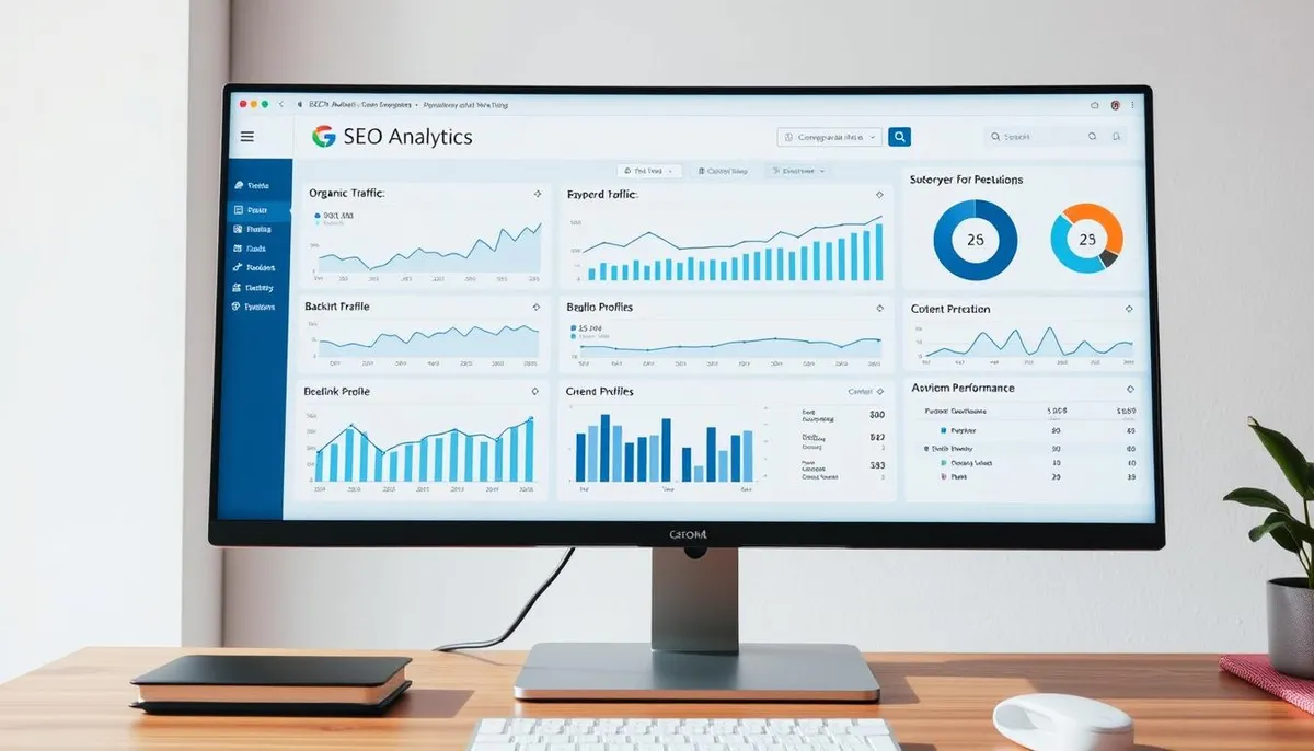 SEO analytics dashboard