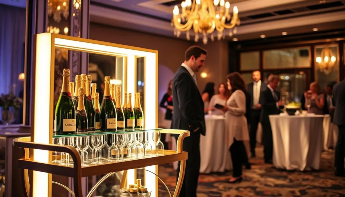 Champagne cart rental booking process