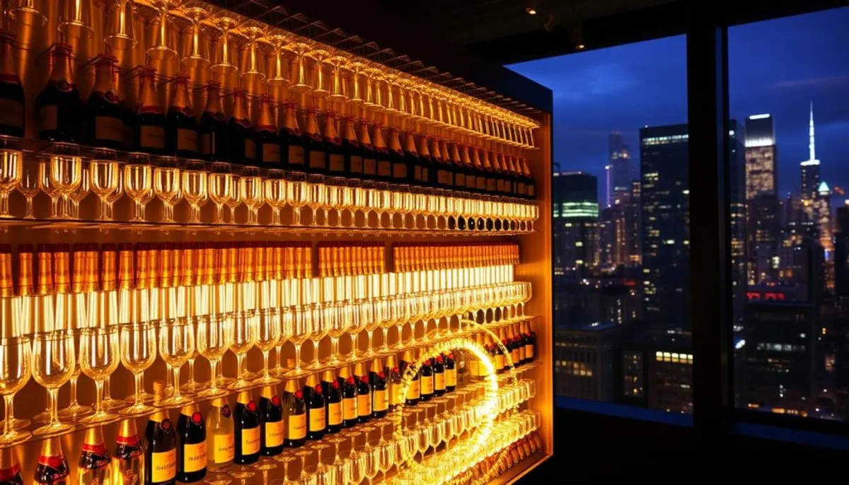 champagne wall rental chicago