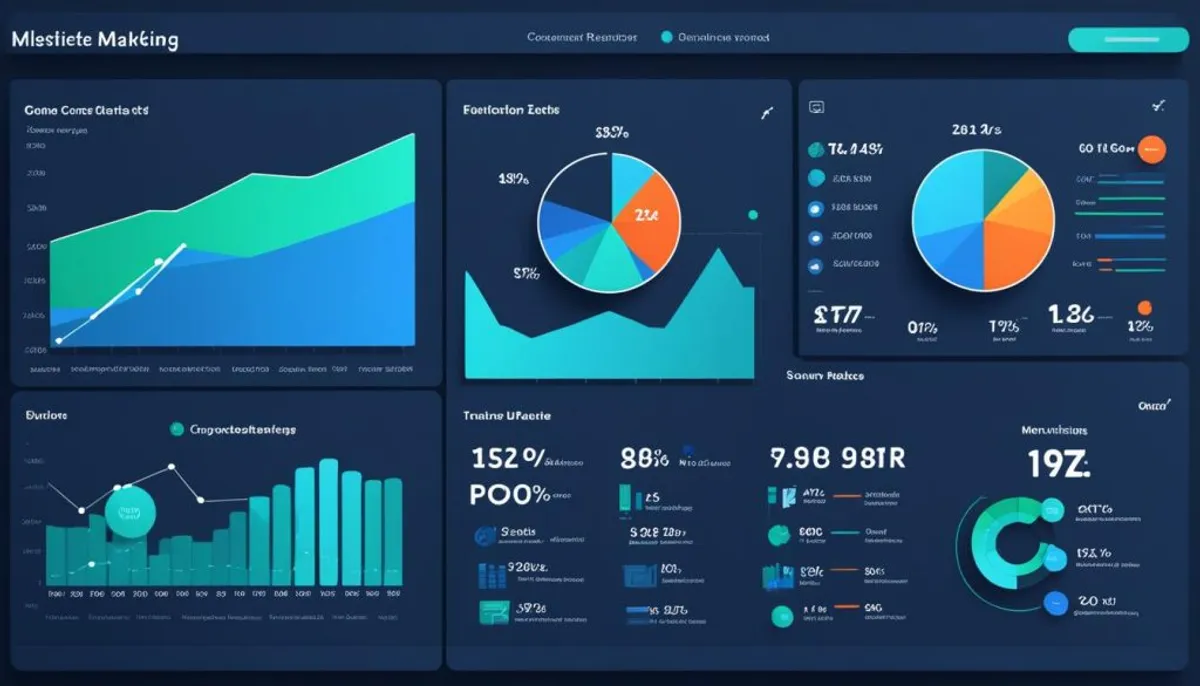 Digital marketing metrics dashboard