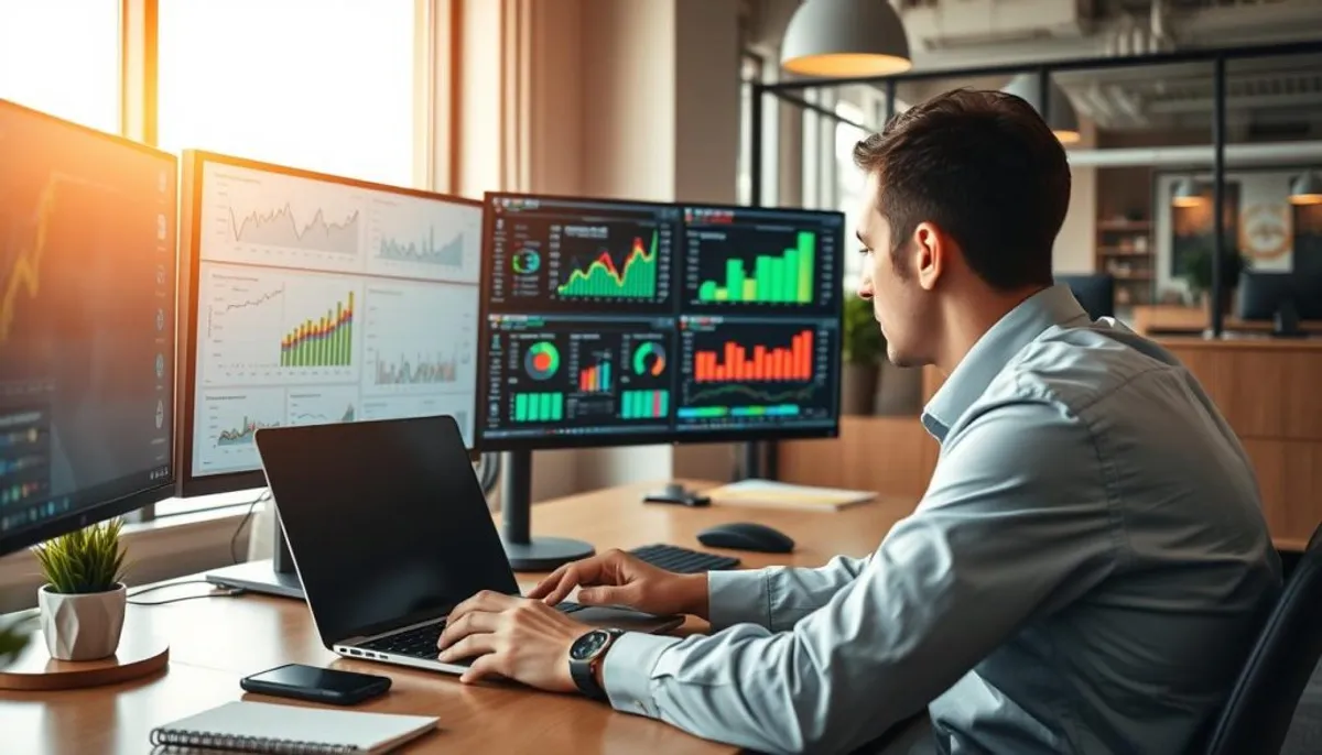 digital marketing professional tracking performance metrics