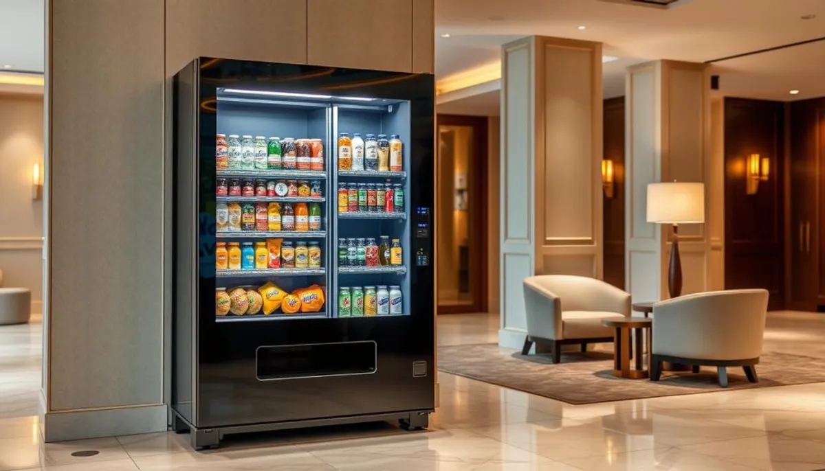 Distributeur automatique de snacks et boissons