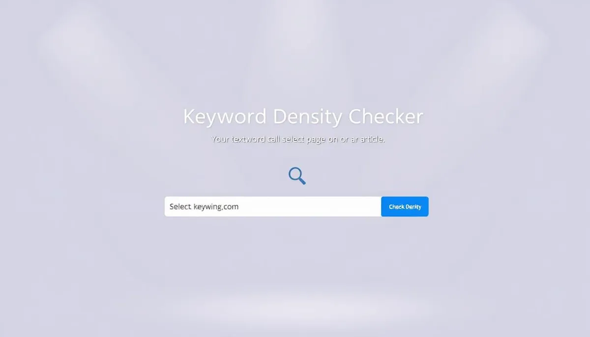 small seo tools keyword density checker interface