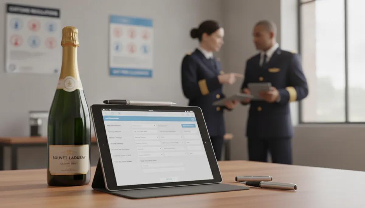 electronic customs declaration for alcoholic beverages