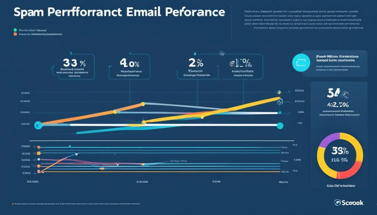 Email performance metrics chart