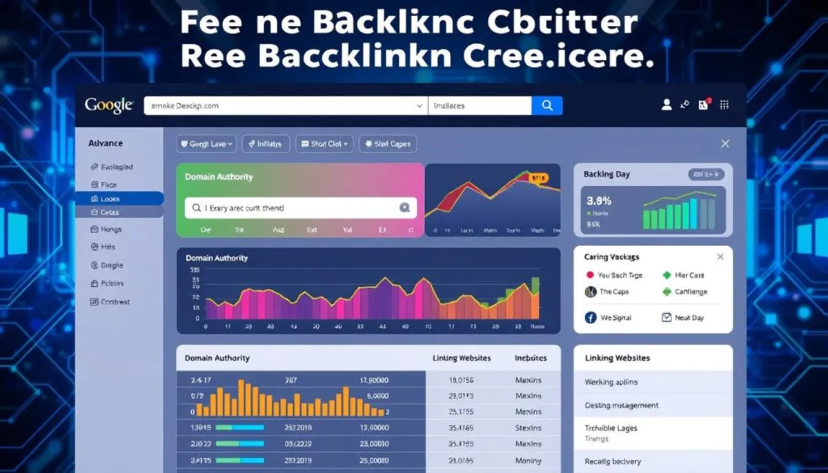 Free backlink checker tool interface