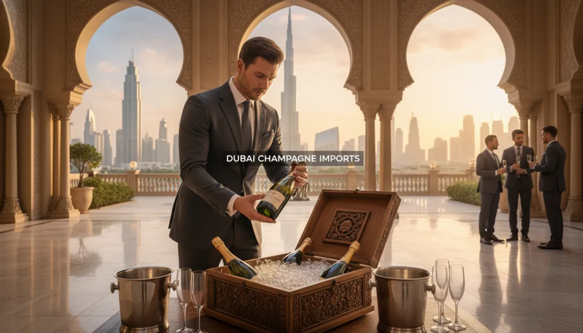 import champagne to dubai