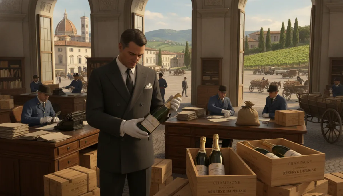 importing champagne into Italy