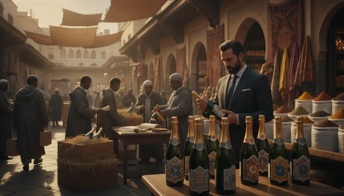 importing champagne into Morocco
