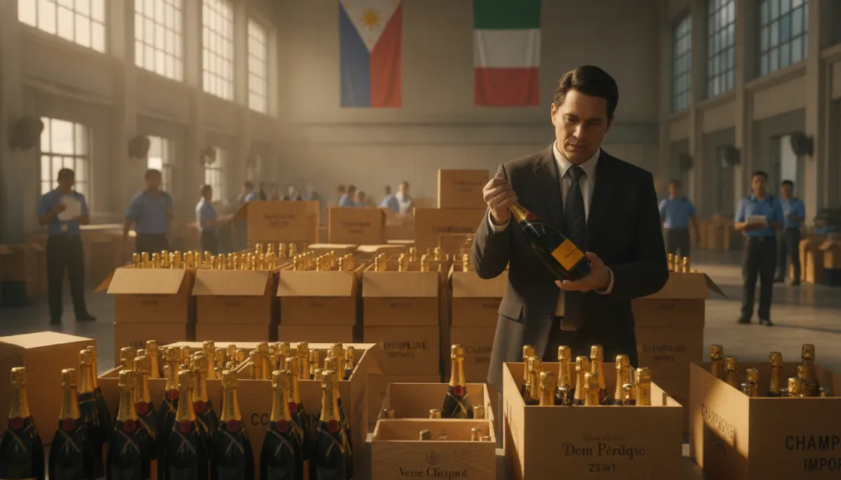 importing champagne into Philippines