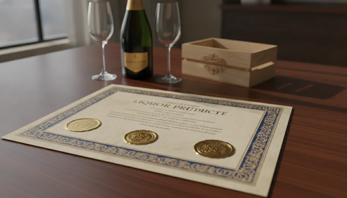 liquor products certificate liquor products certificate