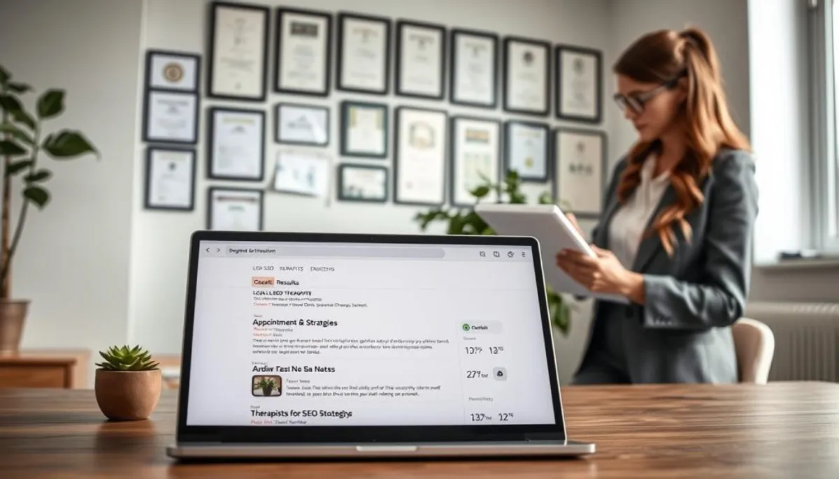local SEO strategies for therapist search engine ranking