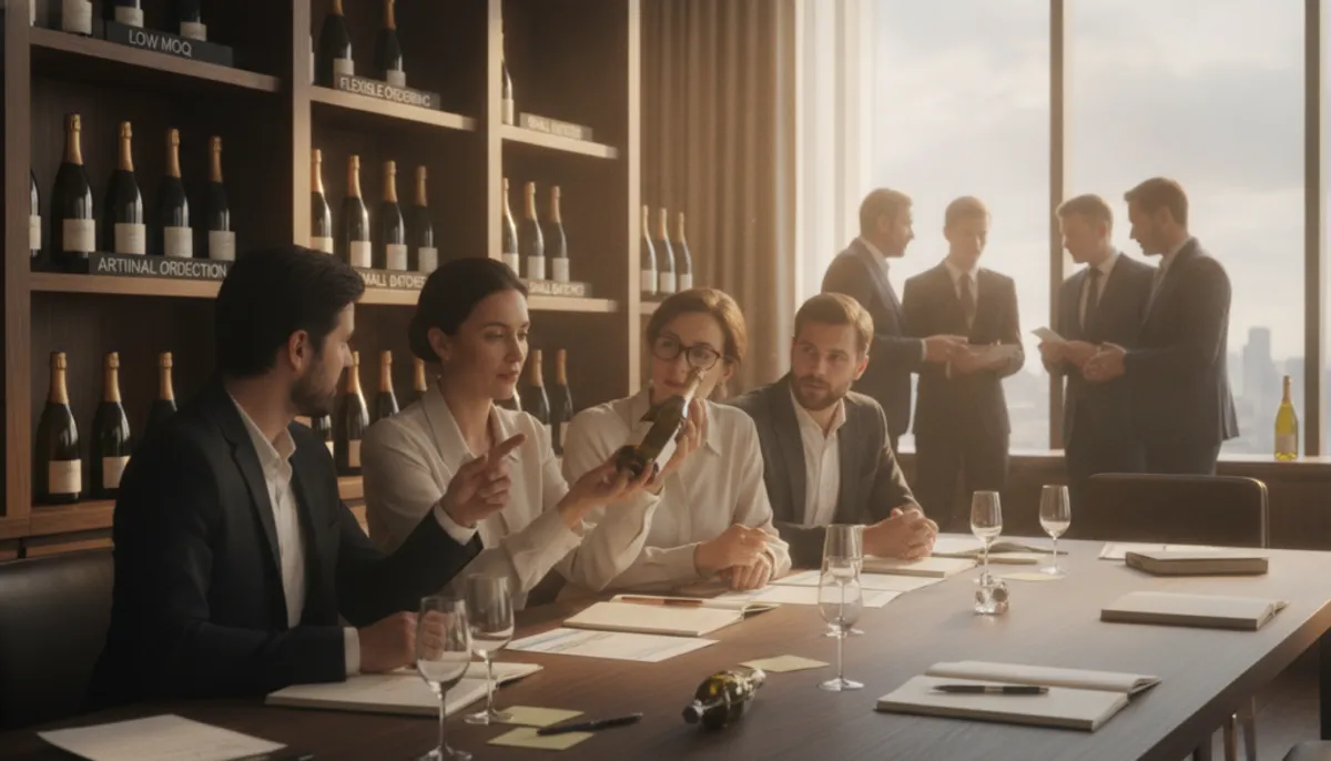 low moq champagne sourcing