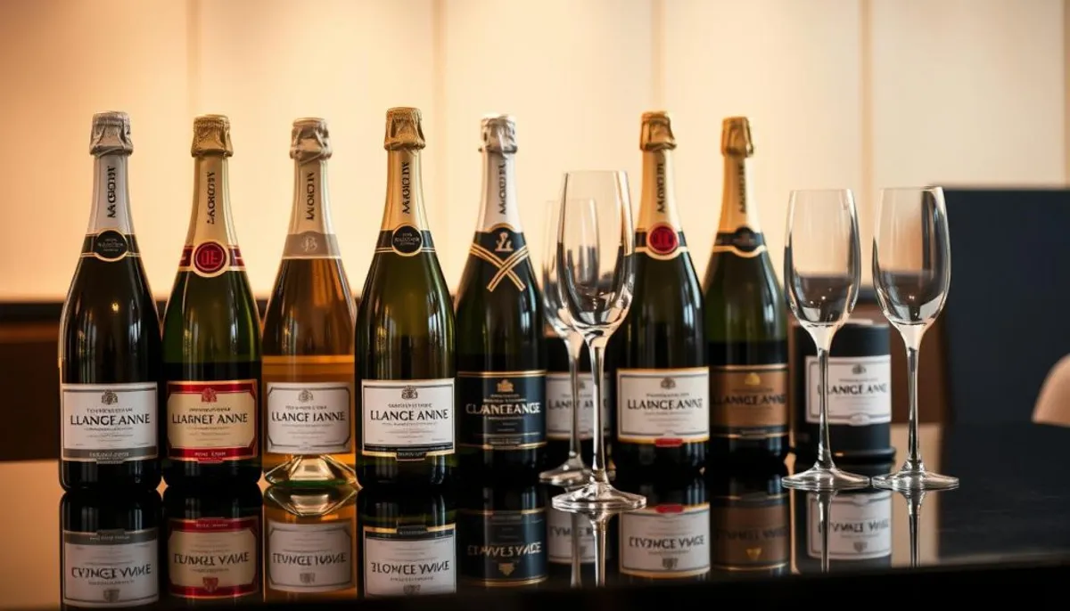 Premium champagne selection