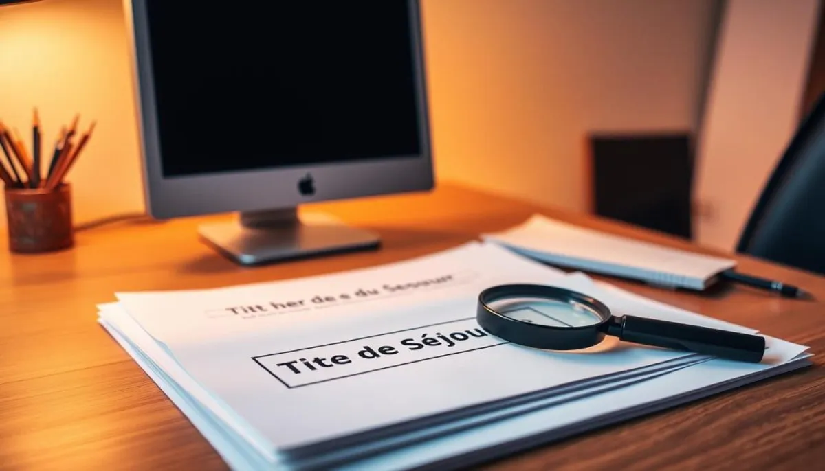 preparation dossier titre séjour