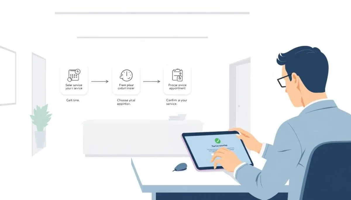 processus prise de rendez-vous en ligne