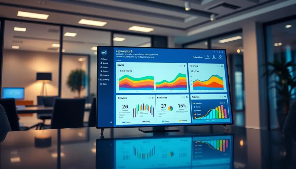 SEO automation platform dashboard showing keyword clustering