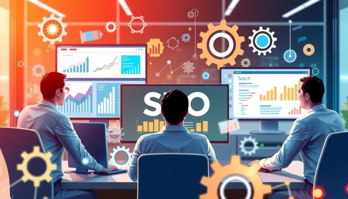 SEO consultants optimizing website