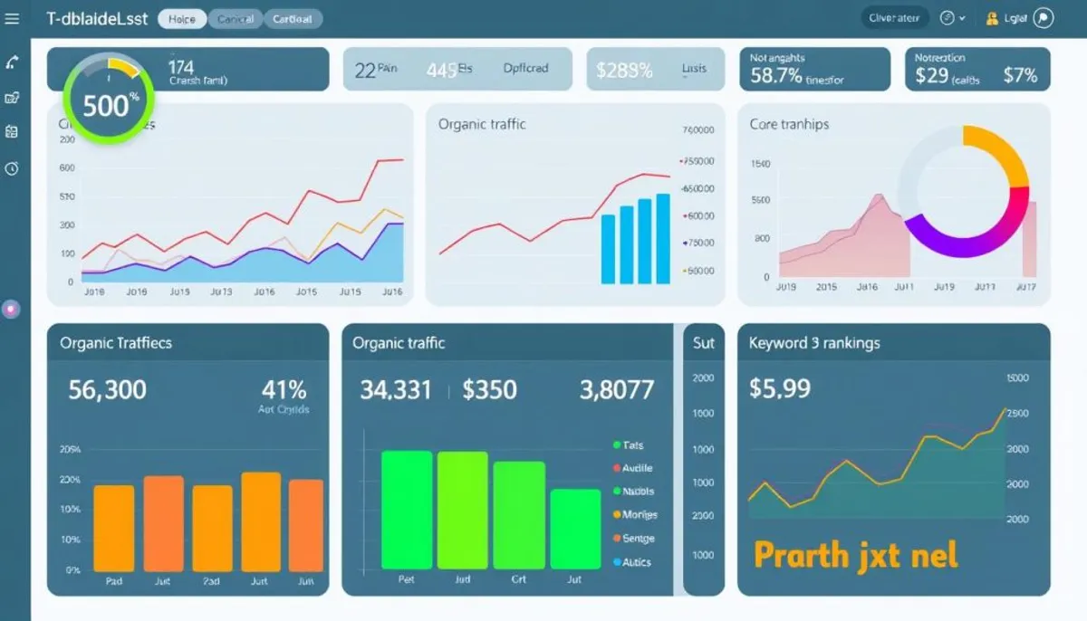 SEO performance metrics dashboard