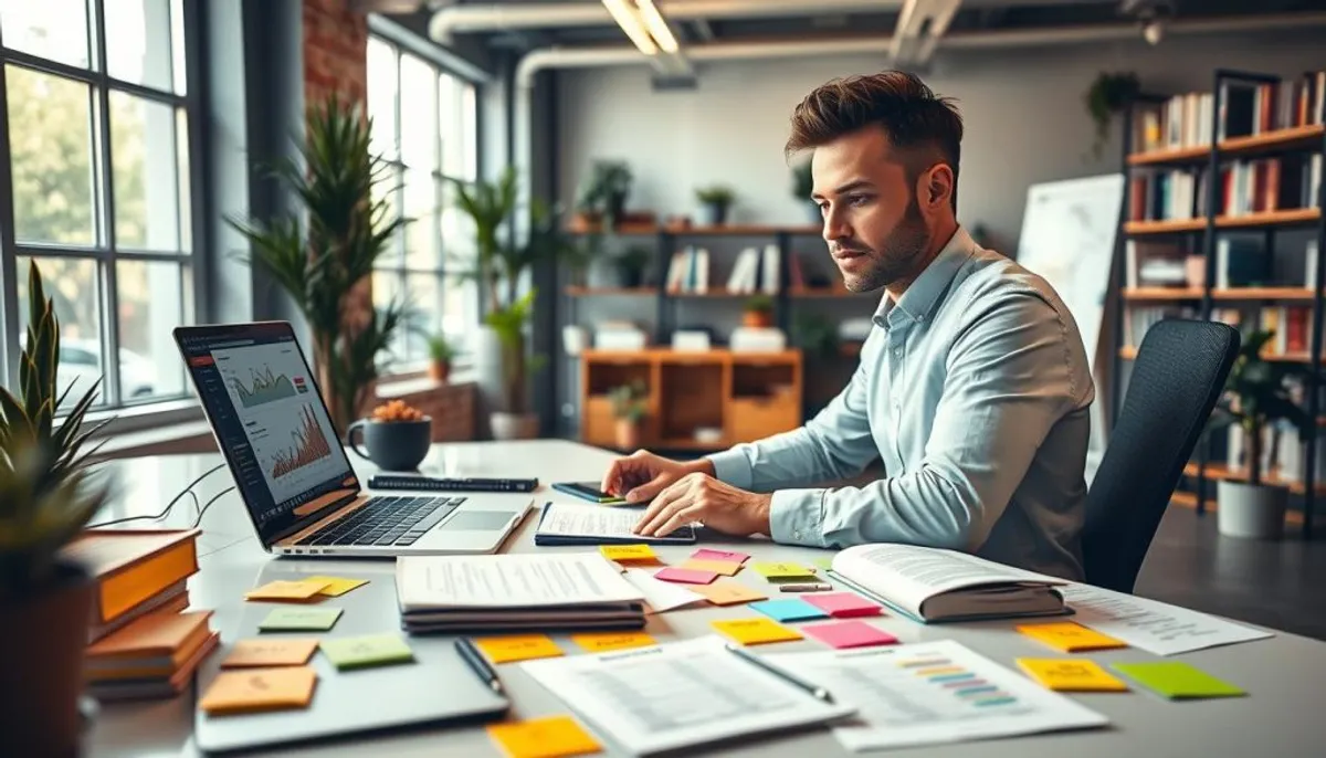 SEO specialist using modern content platform